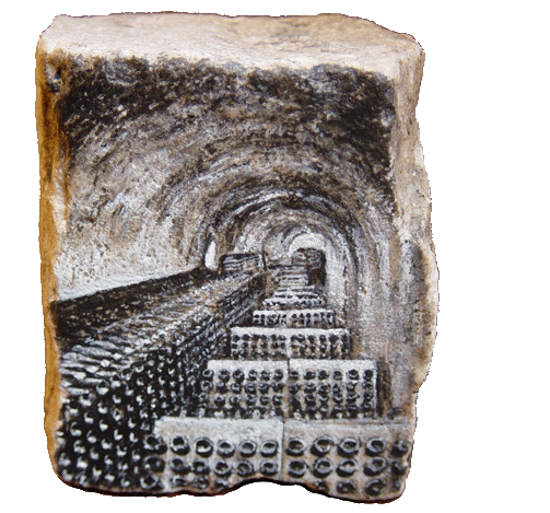 Champagne cave painting rock contemporary art paris