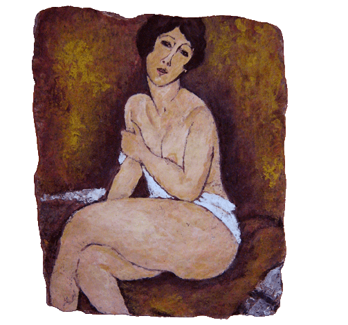 amedeo modigliani sitting nude contemporary painting