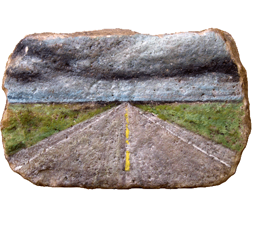 on the road rock painting paris