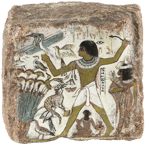 Egypt Thebes wall painting mural rock art