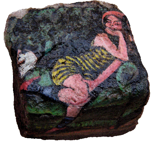 the green sofa Max Pechstein rock painting art 