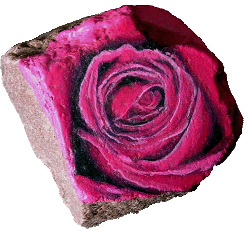 Rose Rock art painting