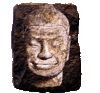 Buddha / Rock painting contemporary visual art concept Paris paver
