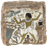 Egypt Thebes wall painting tomb of mebanon mural contemporary  art rock painting