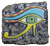 egyptian eye paris contemporary visual art rock painting