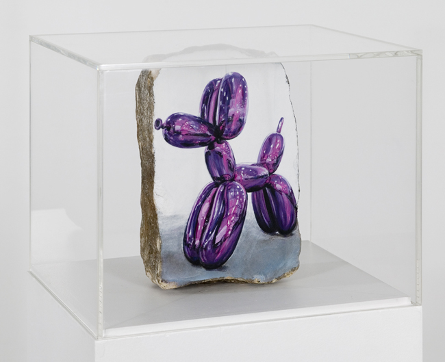 Jeff Koons Balloon Dog display gallery Xippas Paris