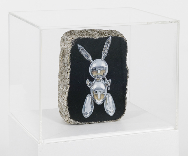 jeff koons rabbit display gallery Xippas paris