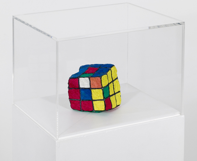 rubicks_cube rock display gallery Xippas Paris