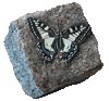 rock art painting butterfly monarch