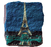 Eiffel tower paris painting monument at night purchase buy glittering flashing