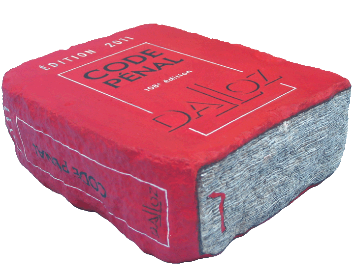 rock art Paris Penal Code book by artist Stephane Jaspert